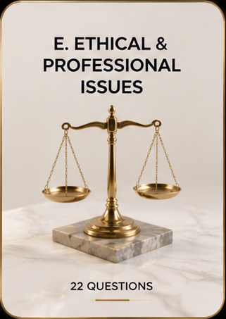 E. Ethical & Professional Issues