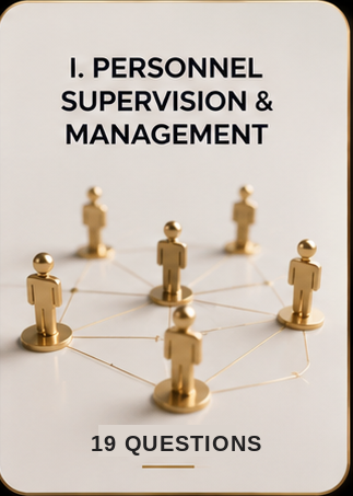 I. Personnel Supervision & Management